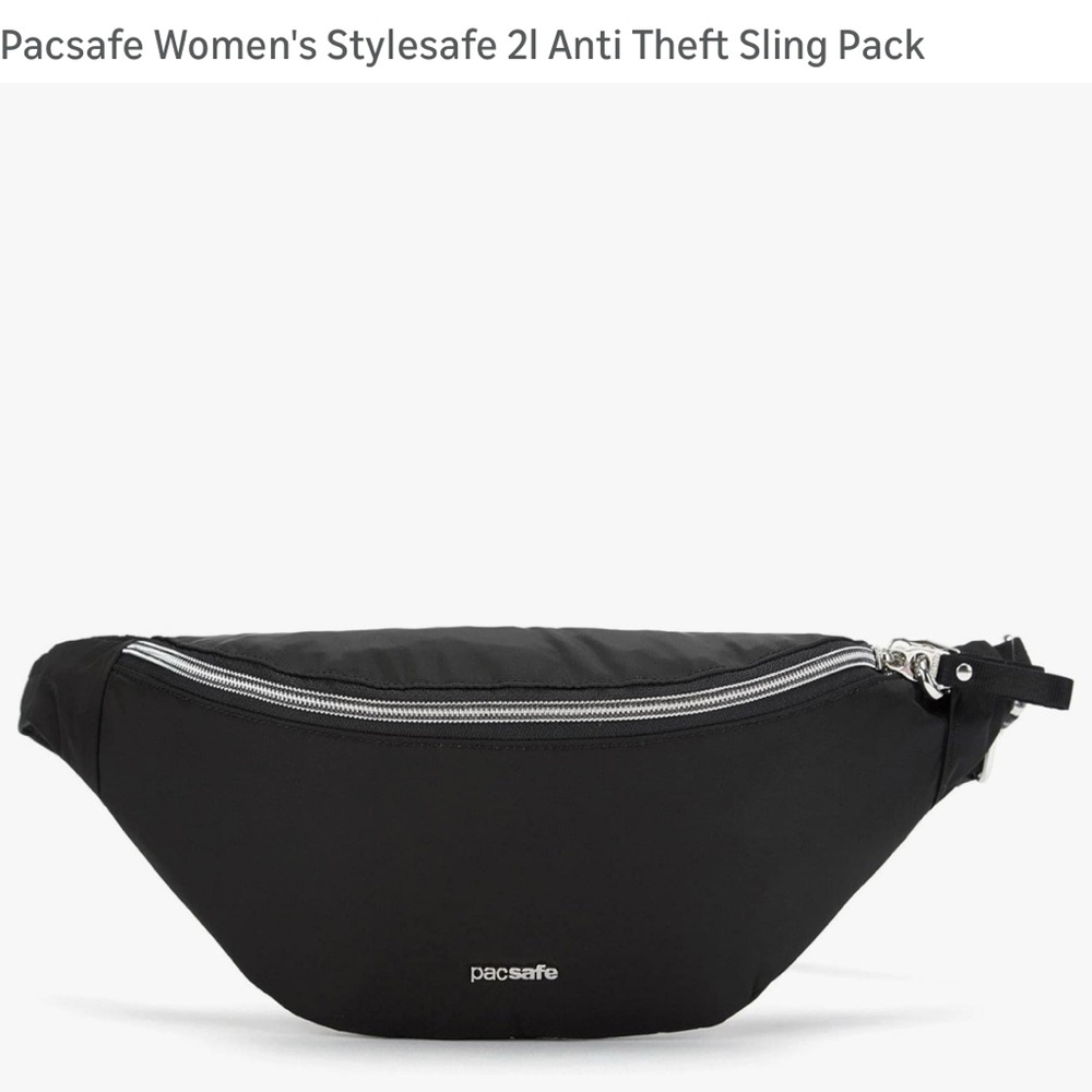 Pacsafe Black Stylesafe Anti-Theft Sling Pack